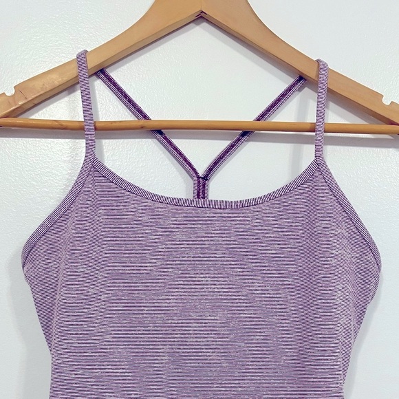 Lululemon Power Y Tank Dewberry Wee Stripe 8 - Picture 4 of 15